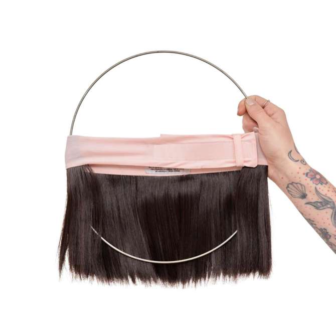 Couronne de cheveux Aïcha – Élégance naturelle en brun mocha