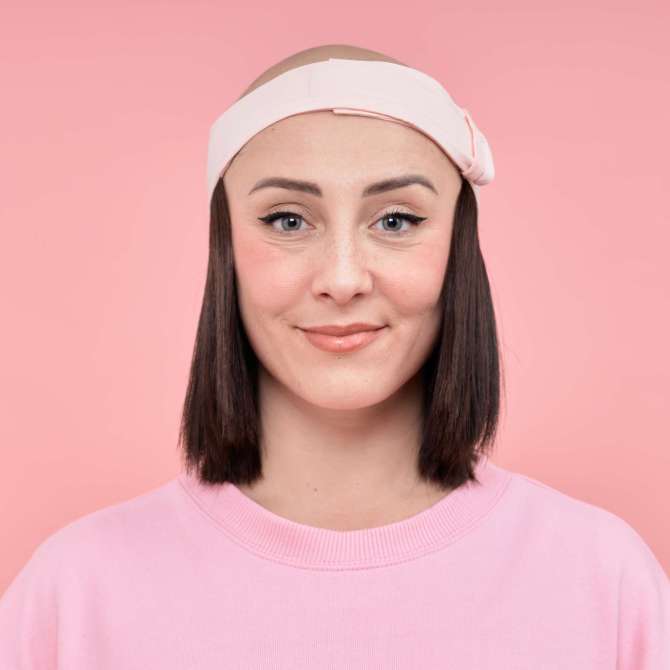 Couronne de cheveux Aïcha – Élégance naturelle en brun mocha
